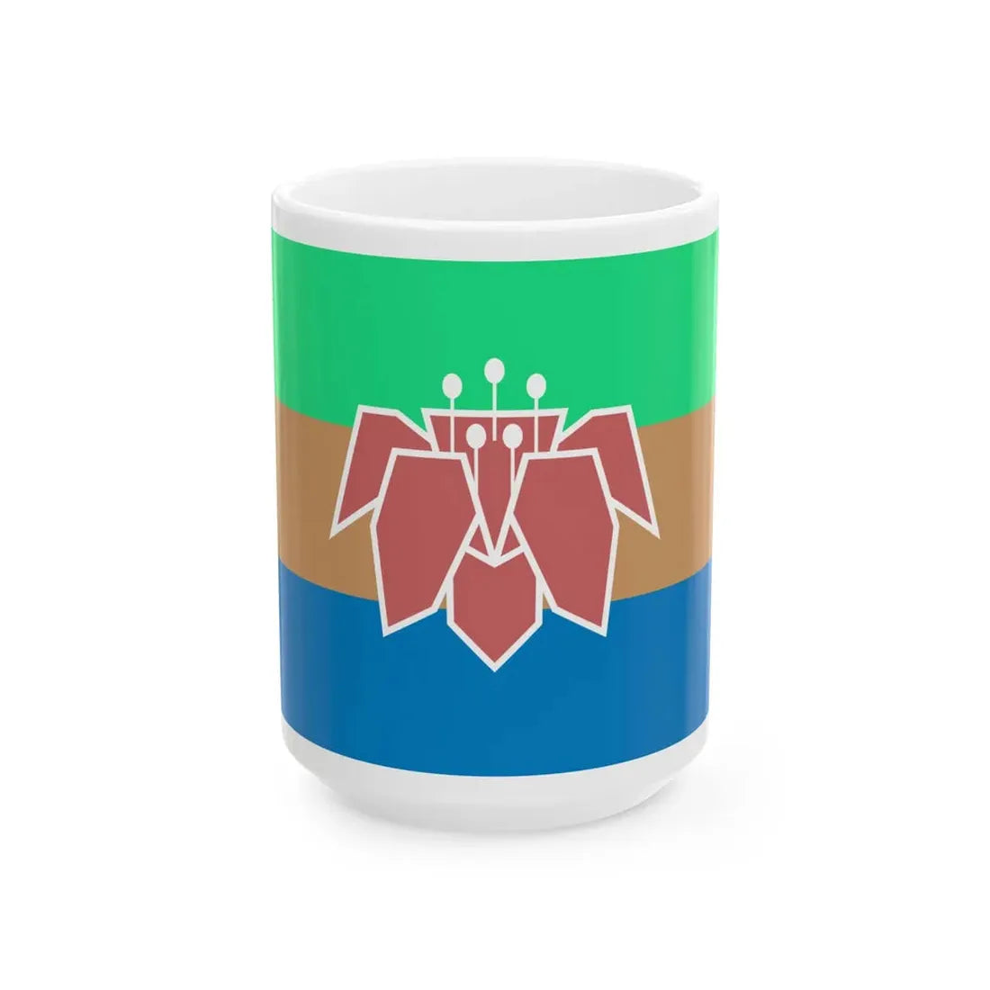 Tricolor Kapok Flag (China) White Coffee Mug 15oz - Go Mug Yourself
