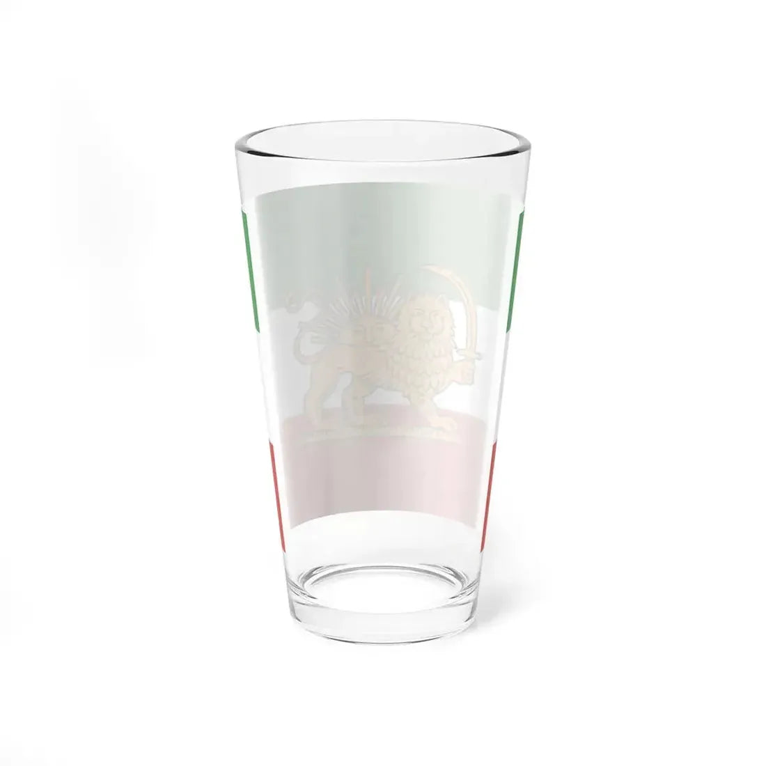 Tricolour Flag of Iran 1886 (Iran) Pint Glass 16oz - Go Mug Yourself