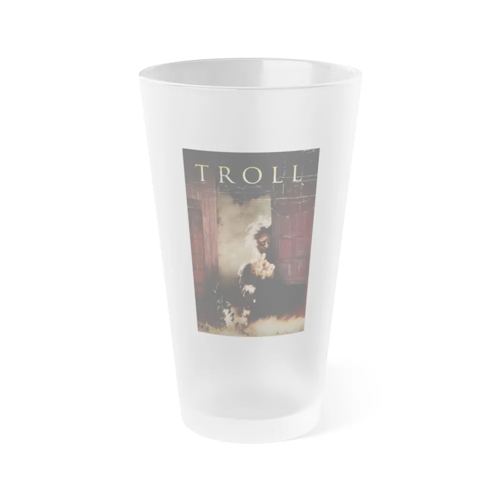 TROLL (TEASER) 1986 Movie Poster - Frosted Pint Glass 16oz-16oz-Frosted-Go Mug Yourself