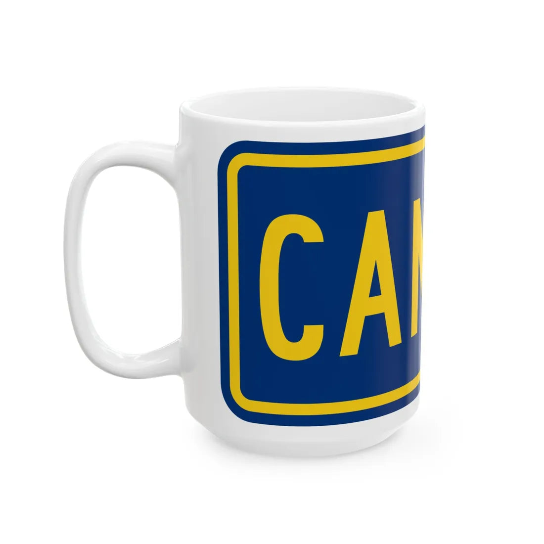Truck plate county es (Puerto Rico) (Road Sign) White Coffee Mug - Go Mug Yourself
