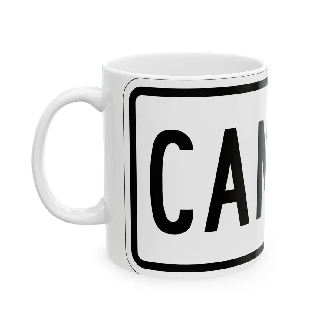 Truck plate es (Puerto Rico) (Road Sign) White Coffee Mug - Go Mug Yourself