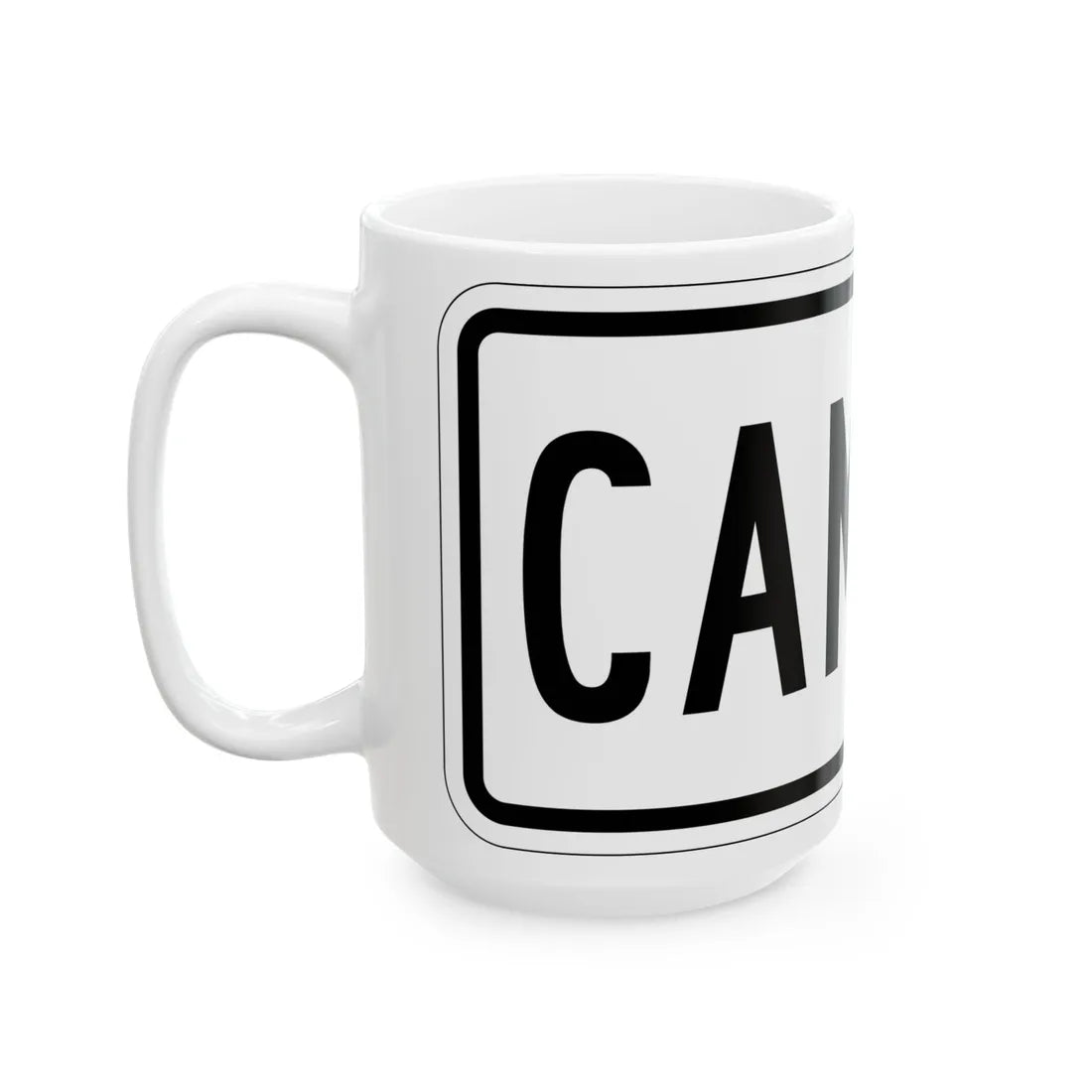 Truck plate es (Puerto Rico) (Road Sign) White Coffee Mug - Go Mug Yourself