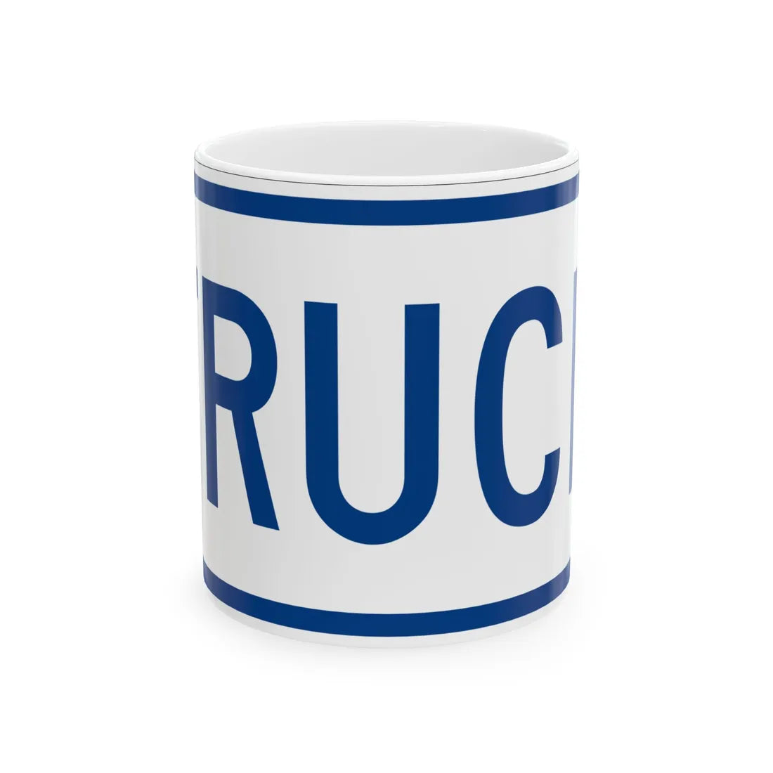 Truck plate South Carolina (South Carolina) (Road Sign) White Coffee Mug 11oz - Go Mug Yourself