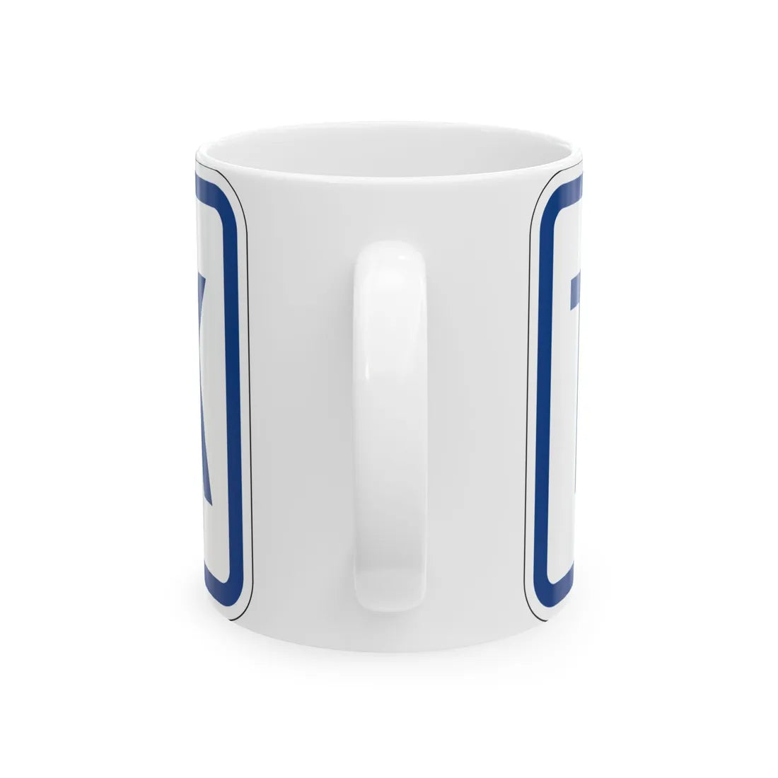Truck plate South Carolina (South Carolina) (Road Sign) White Coffee Mug - Go Mug Yourself