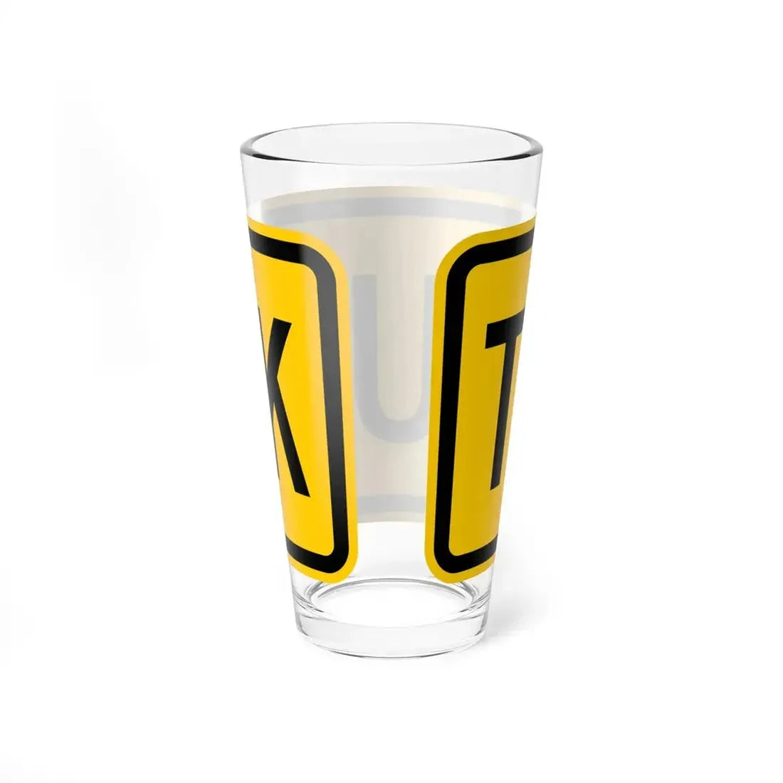 Truck plate Wyoming (Wyoming) (Road Sign) Pint Glss 16oz - Go Mug Yourself