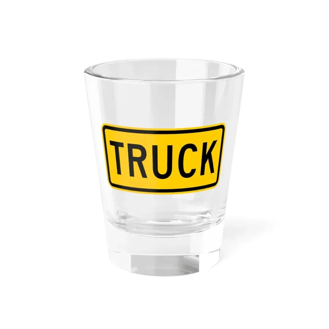 Truck plate Wyoming (Wyoming) (Road Sign) Shot Glass 1.5oz 1.5oz - Go Mug Yourself