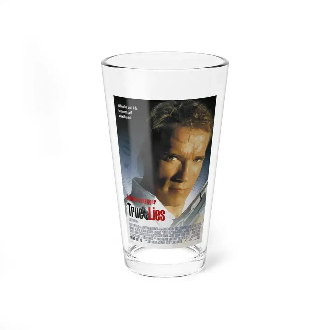 TRUE LIES 1994 Movie Poster - Pint Glass 16oz 16oz - Go Mug Yourself
