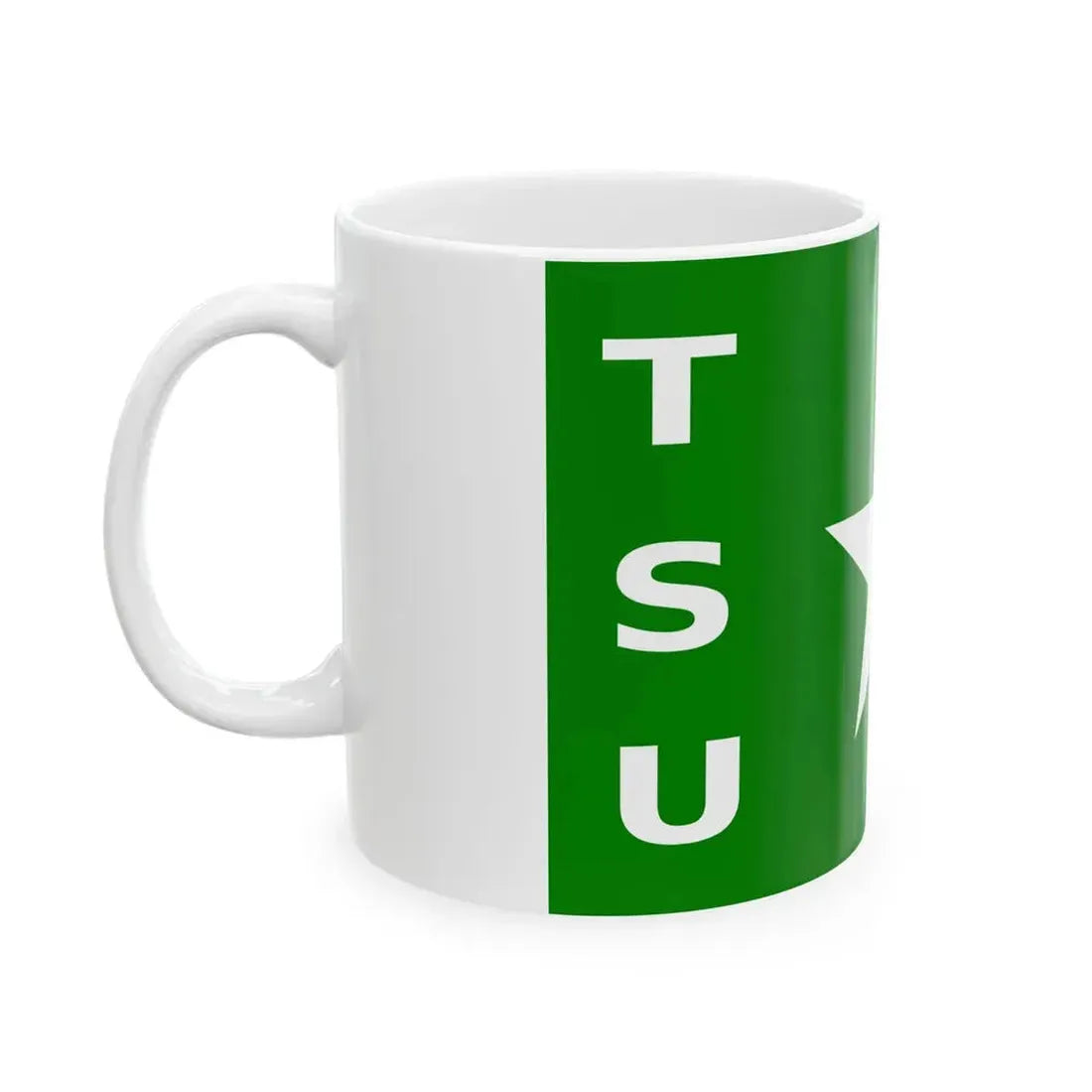 TSU flag (India) White Coffee Mug - Go Mug Yourself