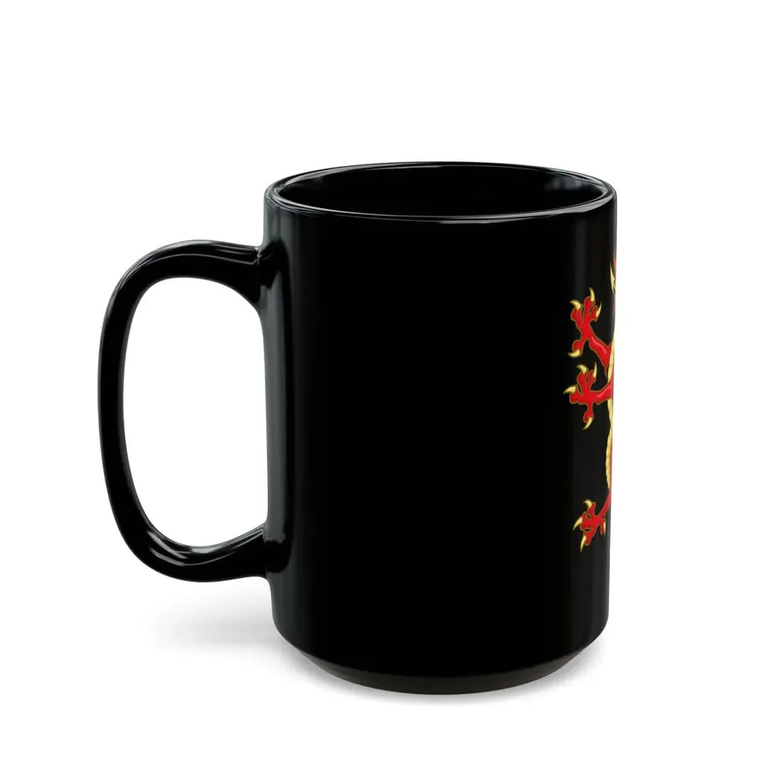 Tudor Dragon Badge - Black Coffee Mug - Go Mug Yourself
