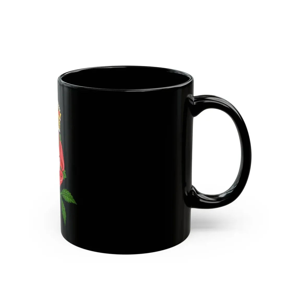 Tudor Rose (Tudor Heraldry) - Black Coffee Mug - Go Mug Yourself