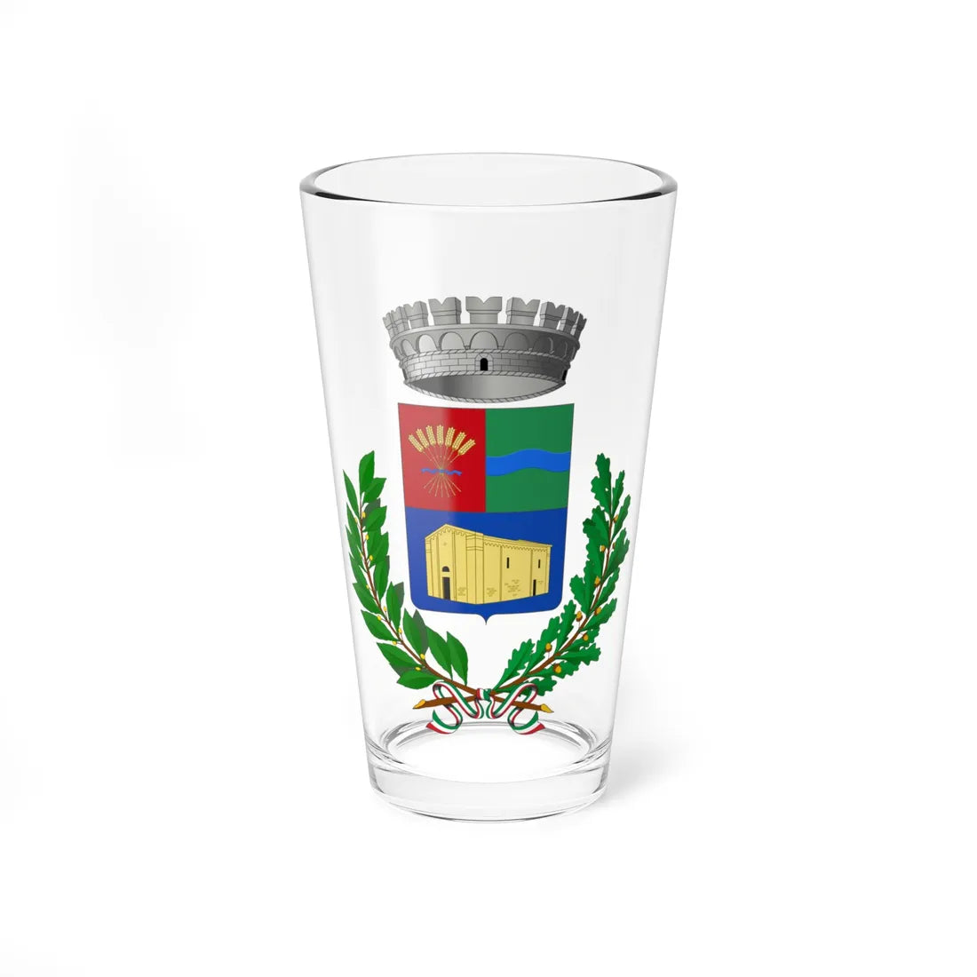 Tula-Stemma (Italy) (Coat of Arms) Pint Glass 16oz 16oz - Go Mug Yourself