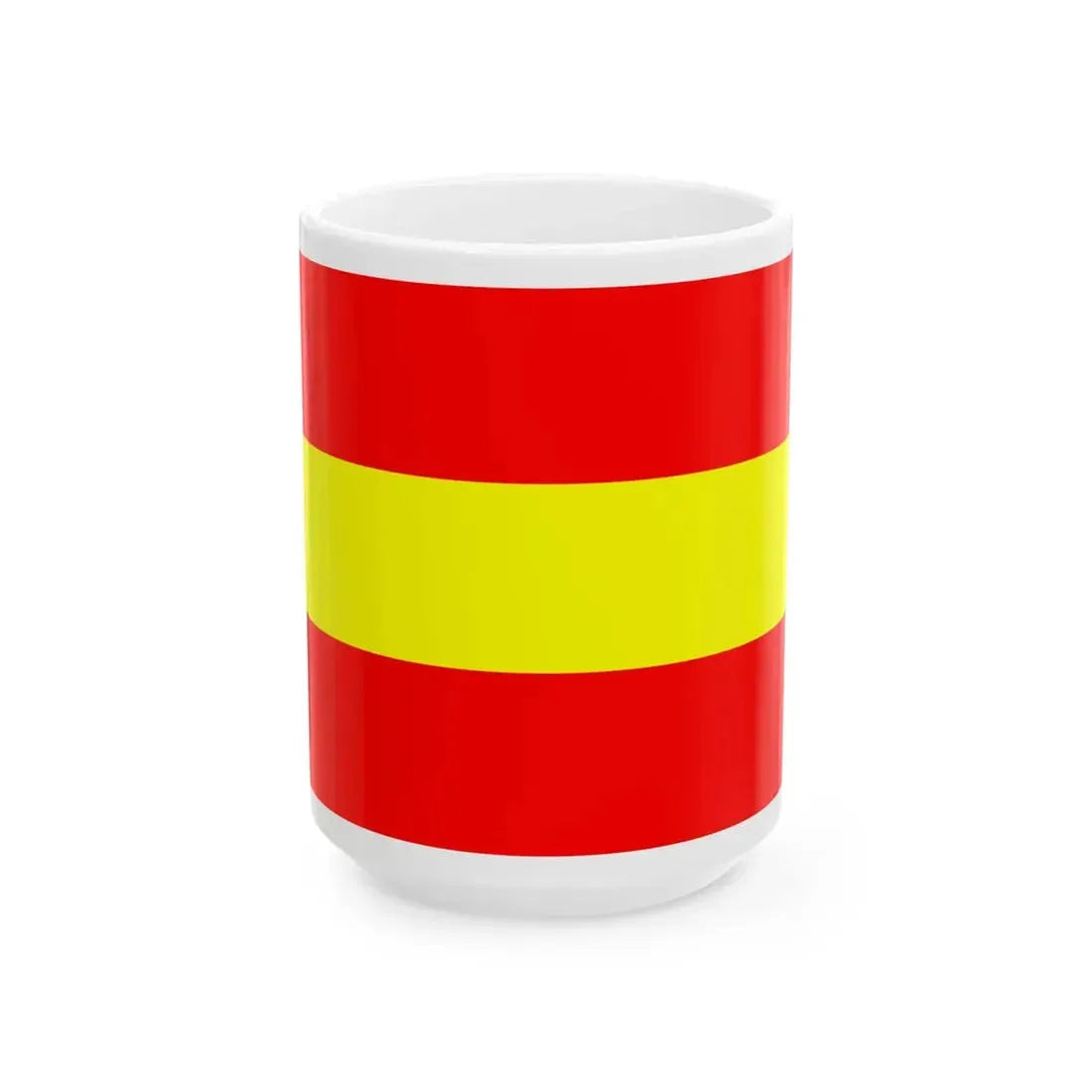 Tungurahua Flag (Ecuador) White Coffee Mug 15oz - Go Mug Yourself
