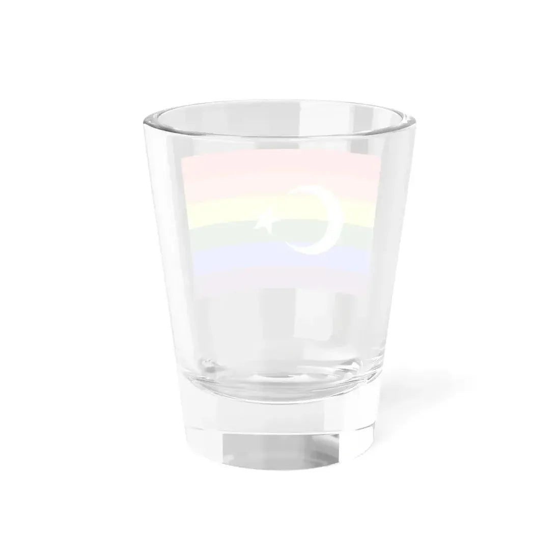 Turkish Gay Pride Flag (Turkey) Shot Glass 1.5oz - Go Mug Yourself