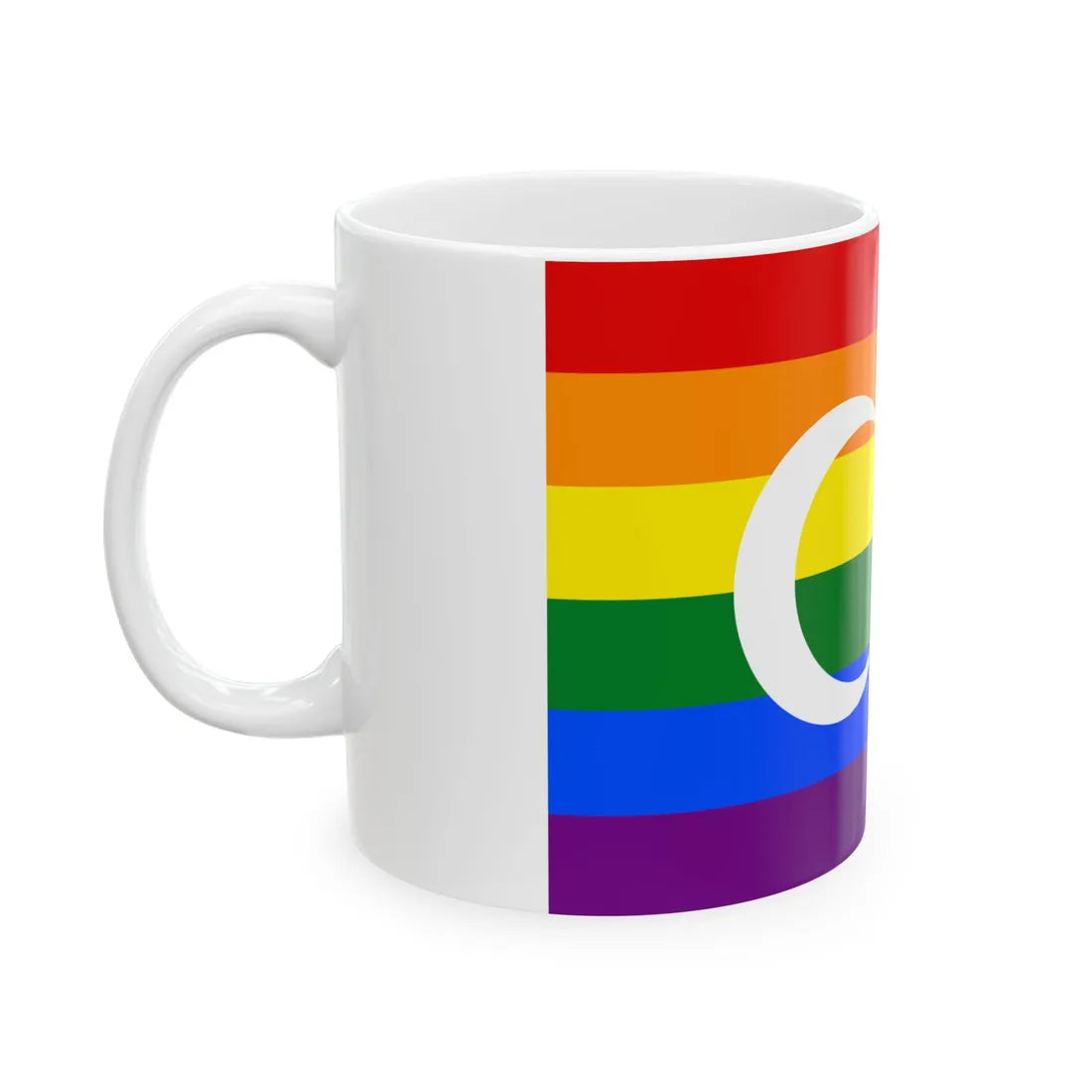 Turkish Gay Pride Flag (Turkey) White Coffee Mug - Go Mug Yourself