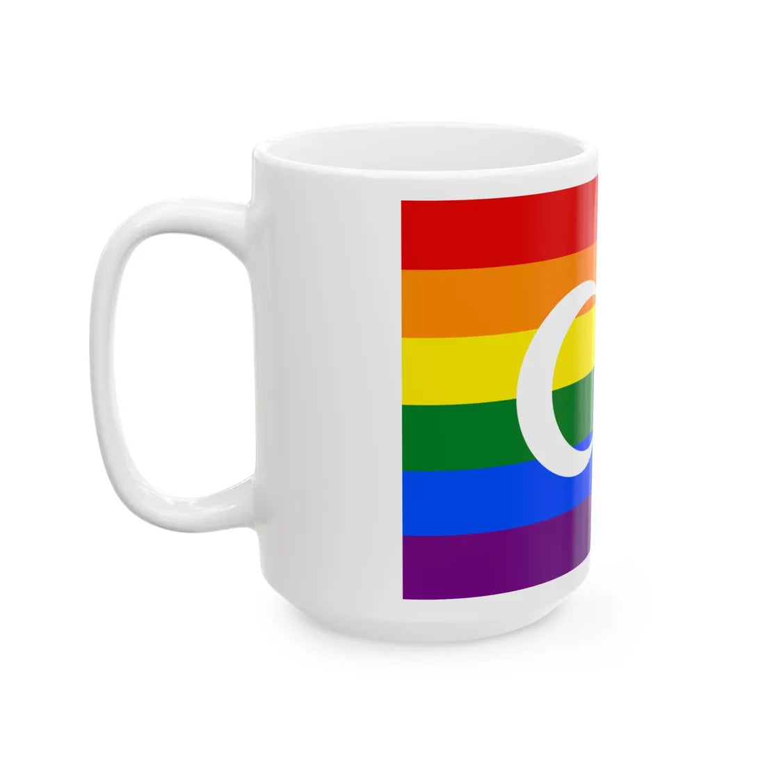 Turkish Gay Pride Flag (Turkey) White Coffee Mug - Go Mug Yourself
