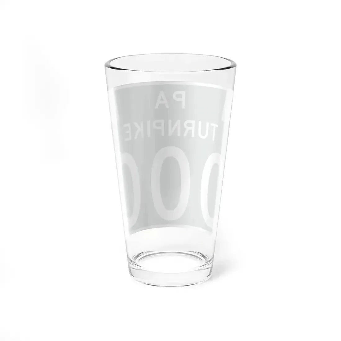 Turnpike-000 template (Pennsylvania) (Road Sign) Pint Glss 16oz - Go Mug Yourself