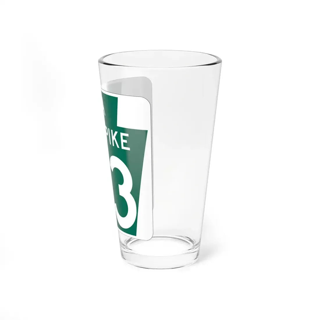 Turnpike-43 (Pennsylvania) (Road Sign) Pint Glss 16oz - Go Mug Yourself