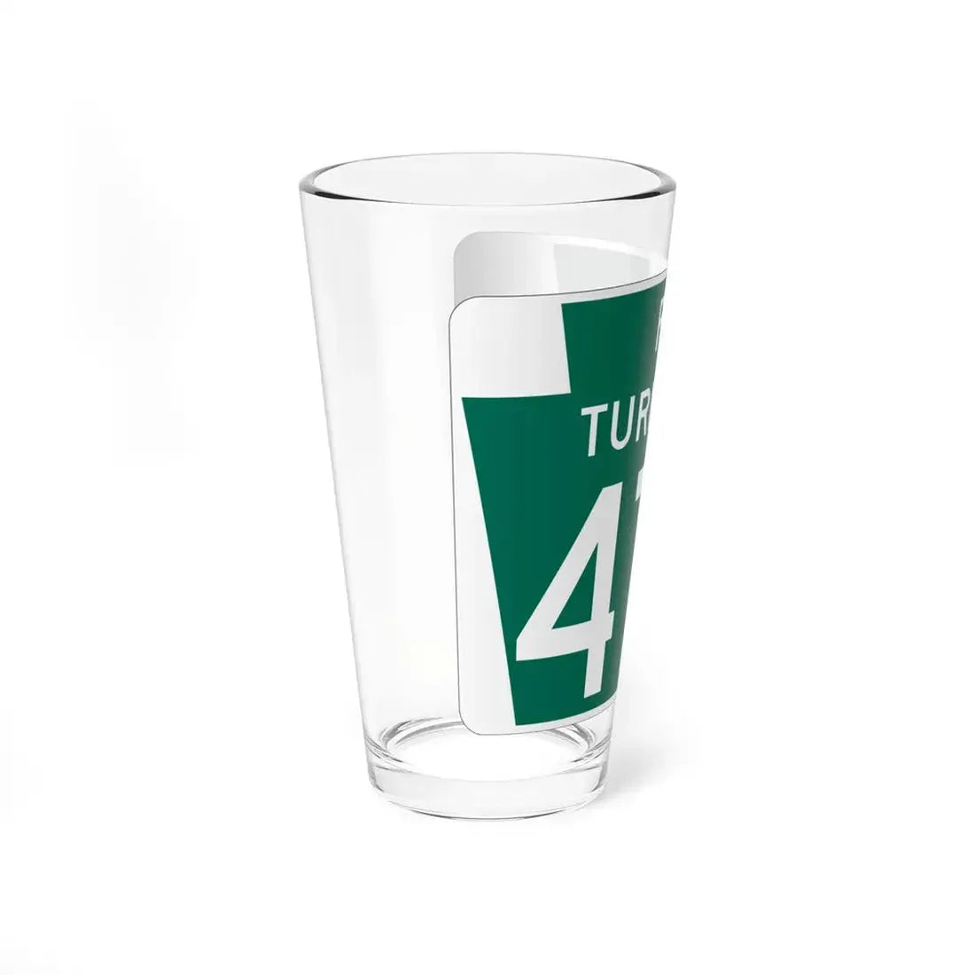 Turnpike-476 (Pennsylvania) (Road Sign) Pint Glss 16oz - Go Mug Yourself