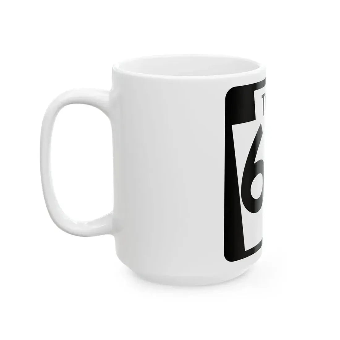 Turnpike-60 (Pennsylvania) (Road Sign) White Coffee Mug - Go Mug Yourself