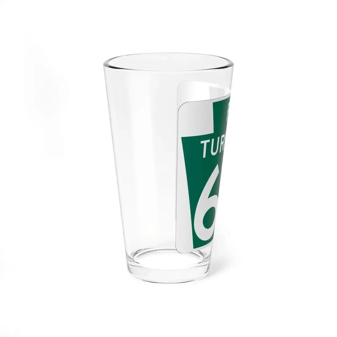 Turnpike-66 (Pennsylvania) (Road Sign) Pint Glss 16oz - Go Mug Yourself