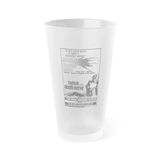 TWITCH OF THE DEATH NERVE (BAY OF BLOOD) 1971 Movie Poster - Frosted Pint Glass 16oz Default Title - Go Mug Yourself