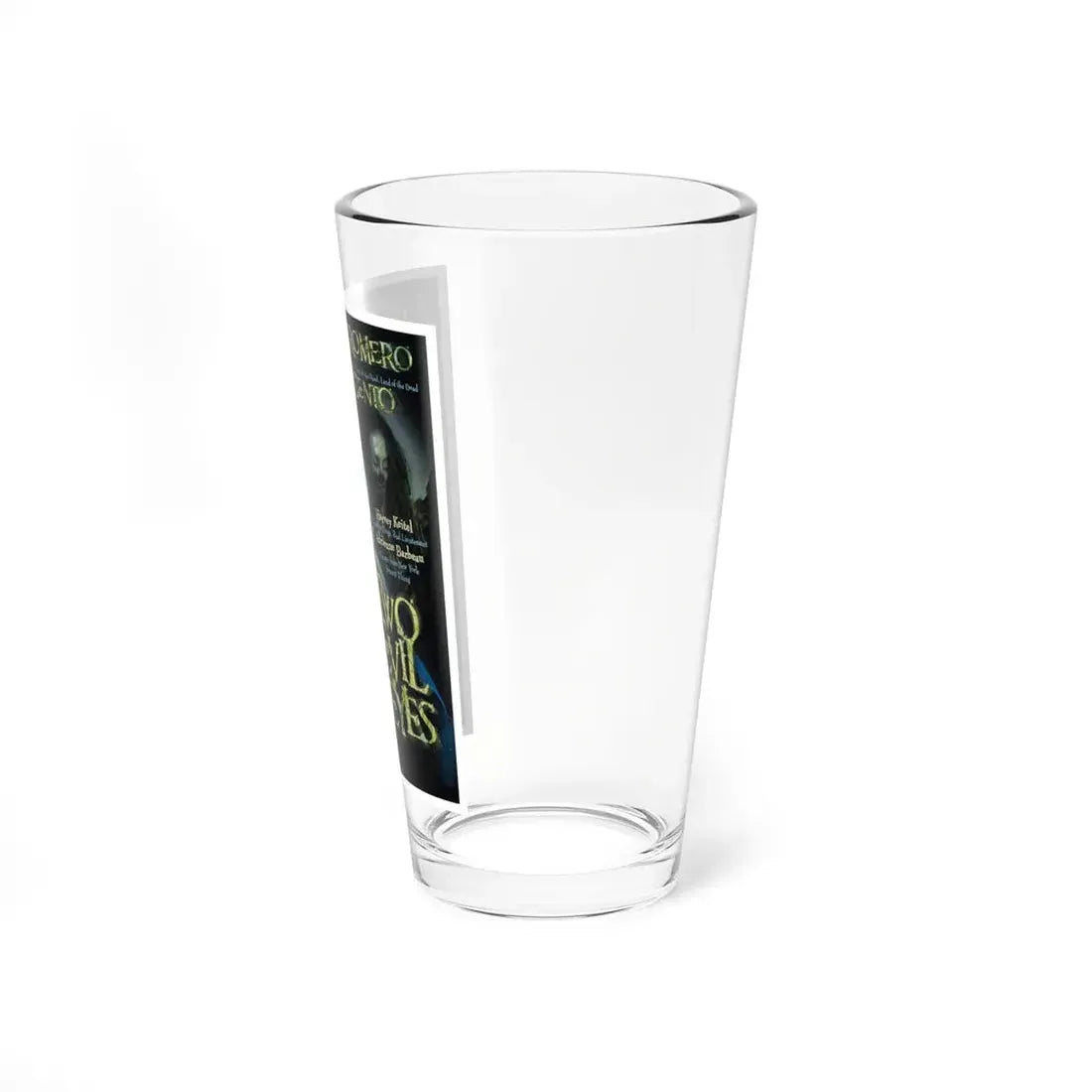 TWO EVIL EYES 1990 Movie Poster - Pint Glass 16oz - Go Mug Yourself