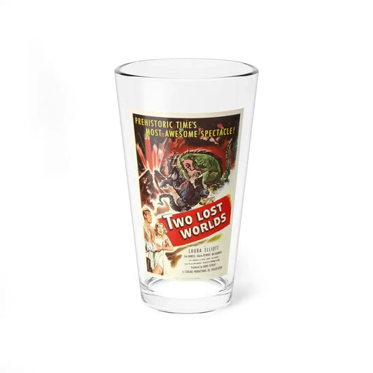 TWO LOST WORLDS 1951 Movie Poster - Pint Glass 16oz 16oz - Go Mug Yourself
