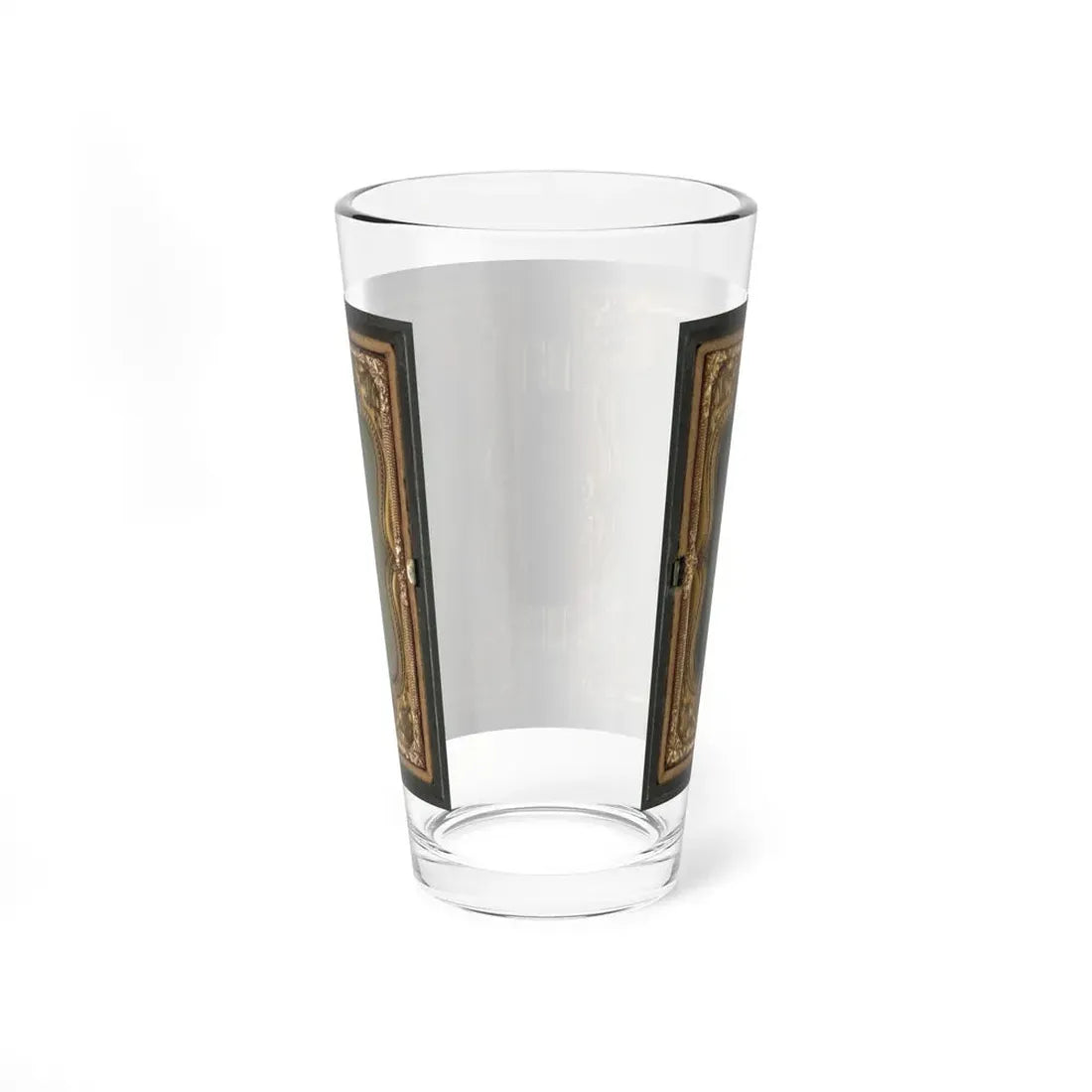 Two Unidentified Soldiers In 34th Ohio Infantry Regiment Uniforms With Bayoneted Muskets (U.S. Civil War) Pint Glass 16oz - Go Mug Yourself