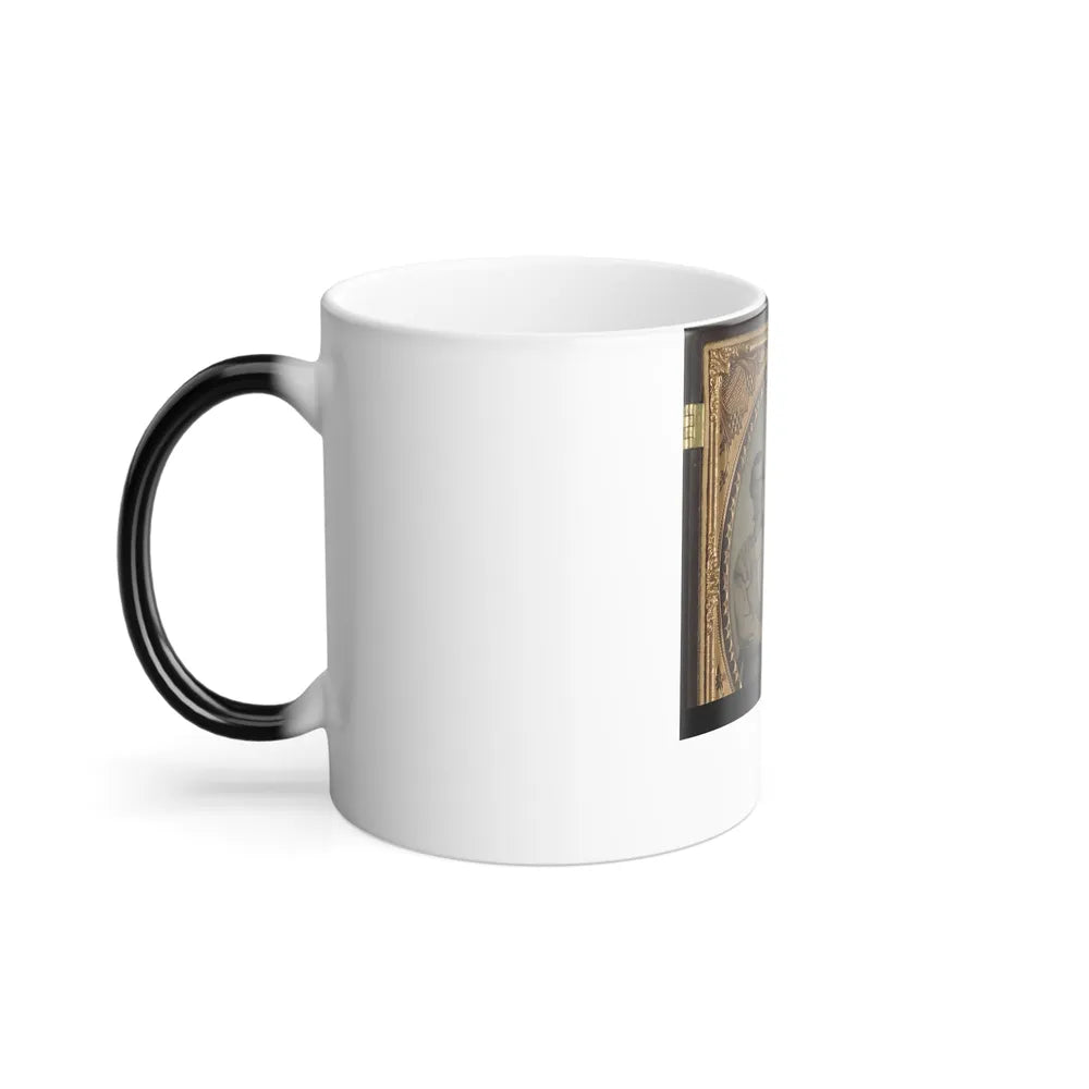 Two Unidentified Soldiers in Trans-Mississippi Confederate Battle Shirts (U.S. Civil War) Color Changing Coffee Mug 11oz-Go Mug Yourself