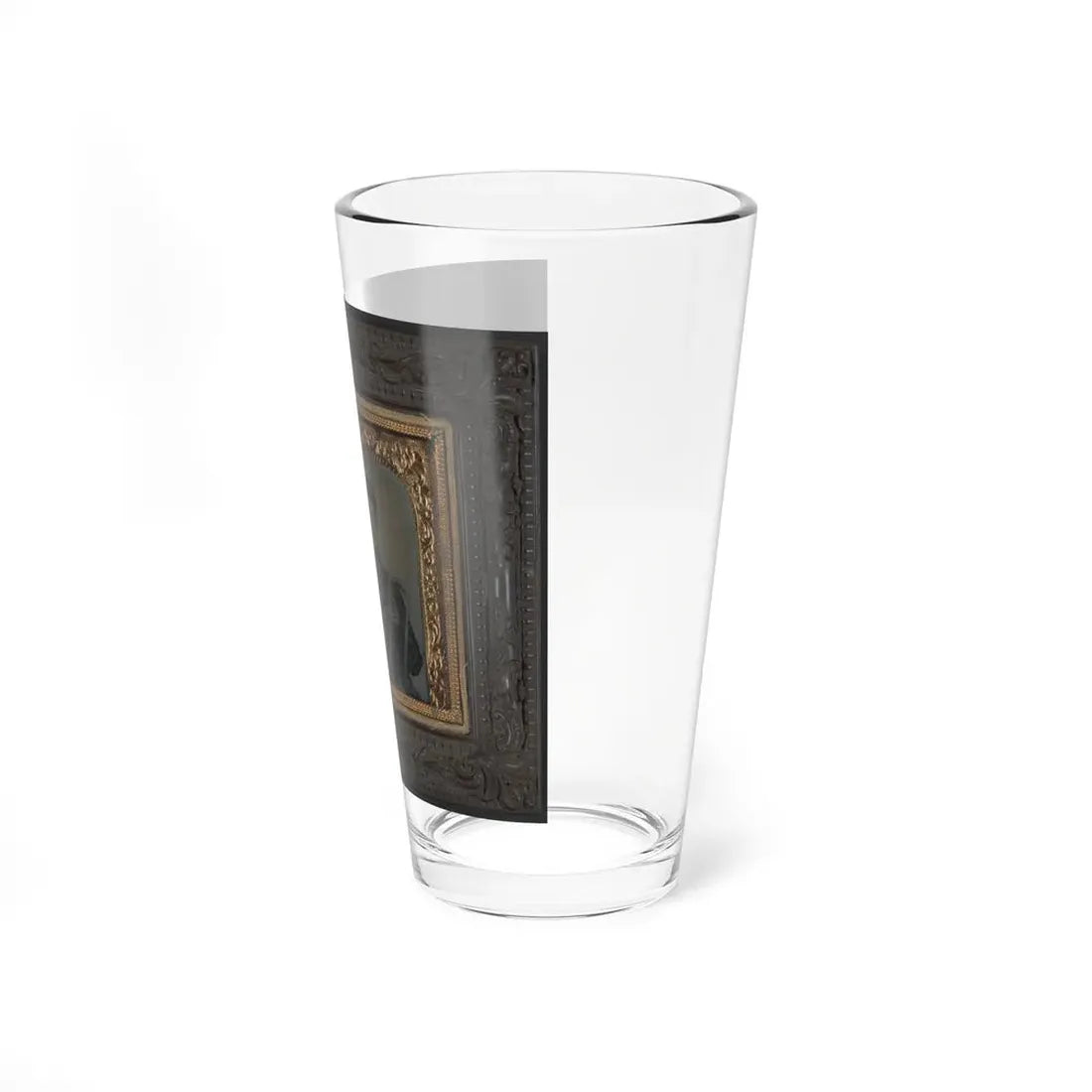 Two Unidentified Soldiers In Union Uniforms With Linked Arms; One Holding Bugle (U.S. Civil War) Pint Glass 16oz - Go Mug Yourself