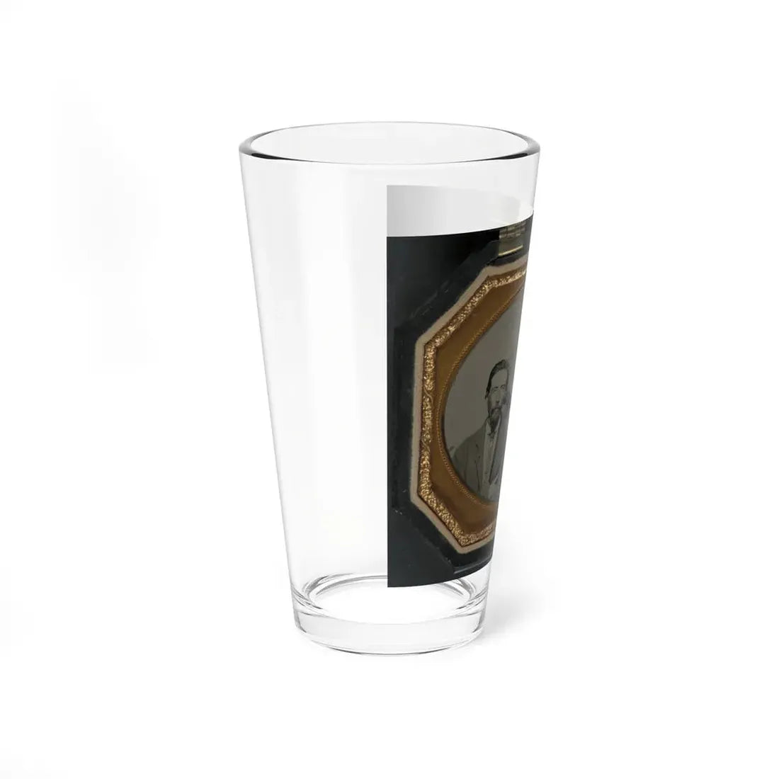 Two Unidentified Soldiers In Union Uniforms With Unidentified Woman (U.S. Civil War) Pint Glass 16oz - Go Mug Yourself