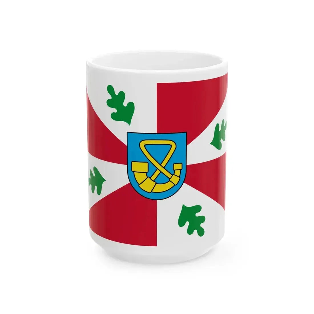 Tytsjerksteradiel flag (Netherlands) White Coffee Mug 15oz - Go Mug Yourself