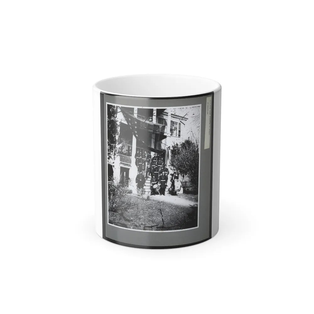 U.S. Army Band Standing on Steps (U.S. Civil War) Color Changing Coffee Mug 11oz-11oz-Go Mug Yourself