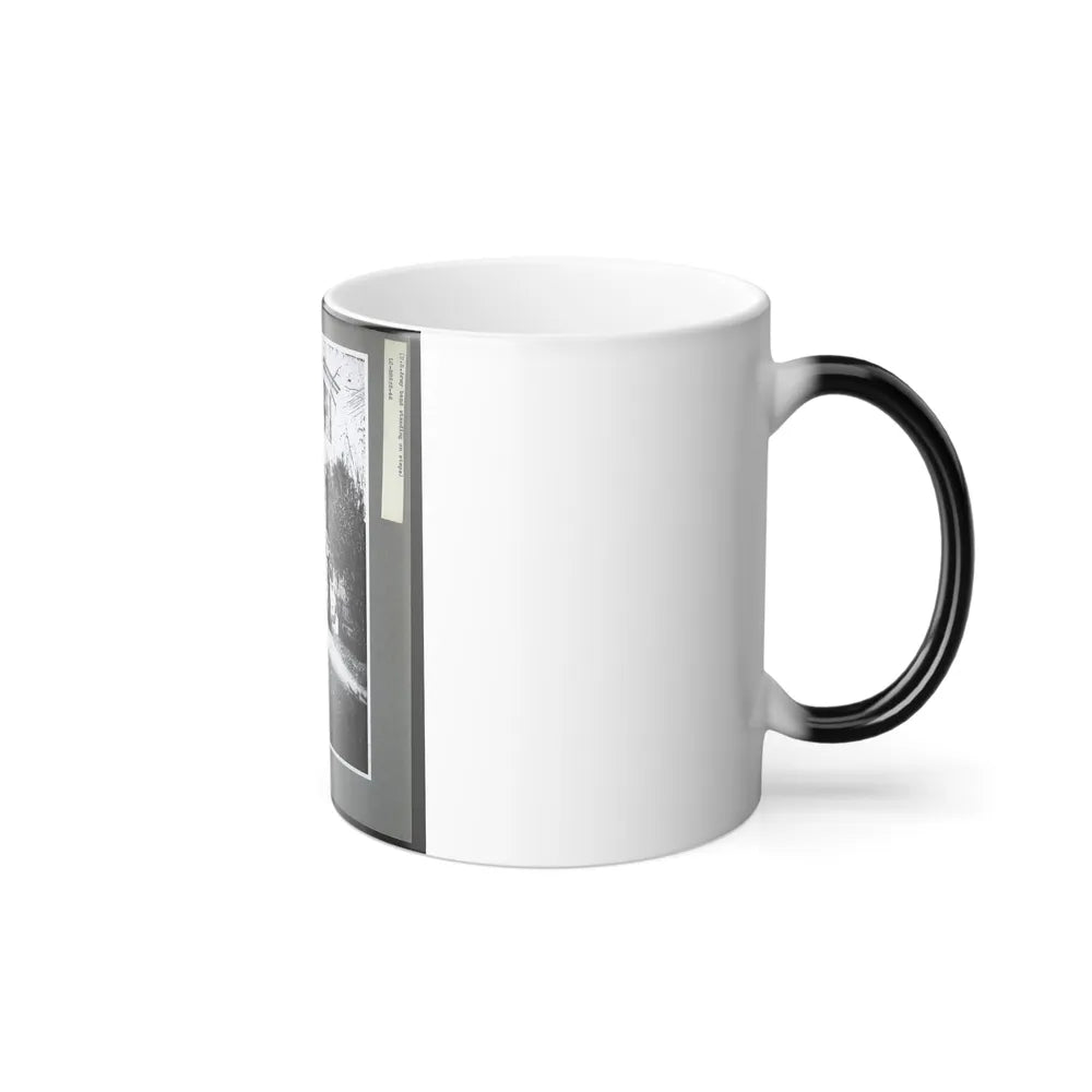 U.S. Army Band Standing on Steps (U.S. Civil War) Color Changing Coffee Mug 11oz-Go Mug Yourself