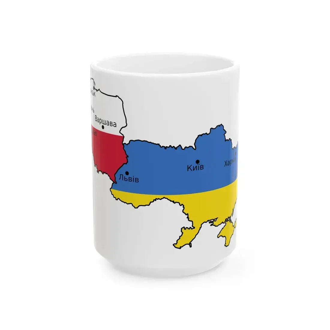 UEFA Euro 2012 uk (Poland) White Coffee Mug 15oz - Go Mug Yourself