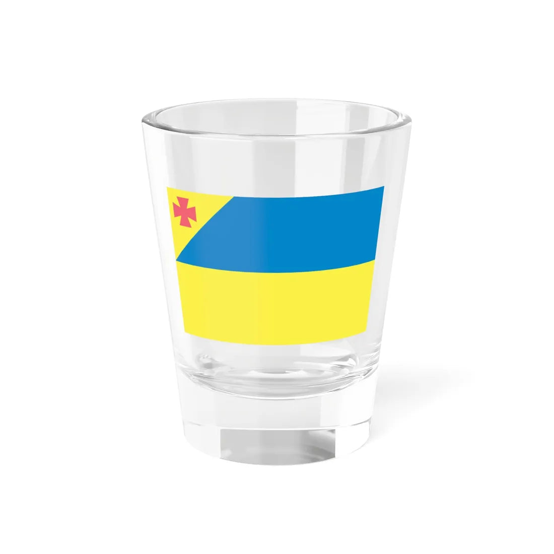UKR Олександріиськии раион flag (Ukraine) Shot Glass 1.5oz - Go Mug Yourself