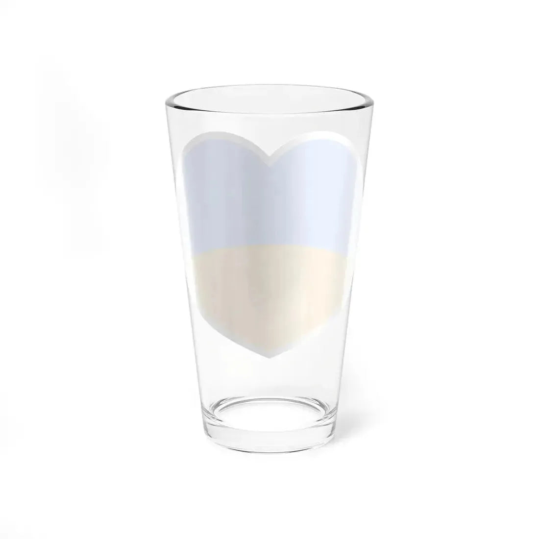 Ukraine 1917-1921 1991-1992 flag heart white (Ukraine) Pint Glass 16oz - Go Mug Yourself