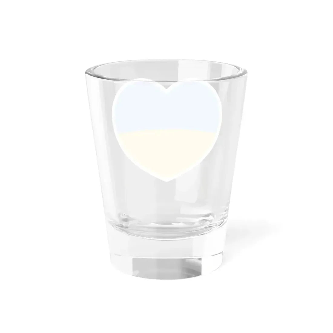 Ukraine 1917-1921 1991-1992 flag heart white (Ukraine) Shot Glass 1.5oz - Go Mug Yourself