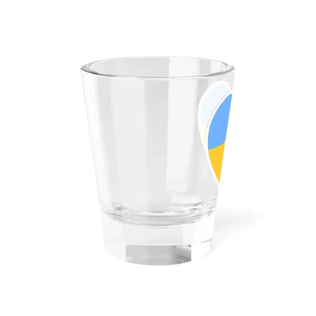 Ukraine 1917-1921 1991-1992 flag heart white (Ukraine) Shot Glass 1.5oz - Go Mug Yourself