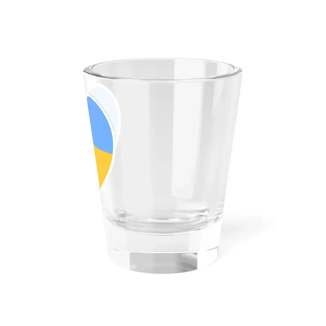 Ukraine 1917-1921 1991-1992 flag heart white (Ukraine) Shot Glass 1.5oz - Go Mug Yourself