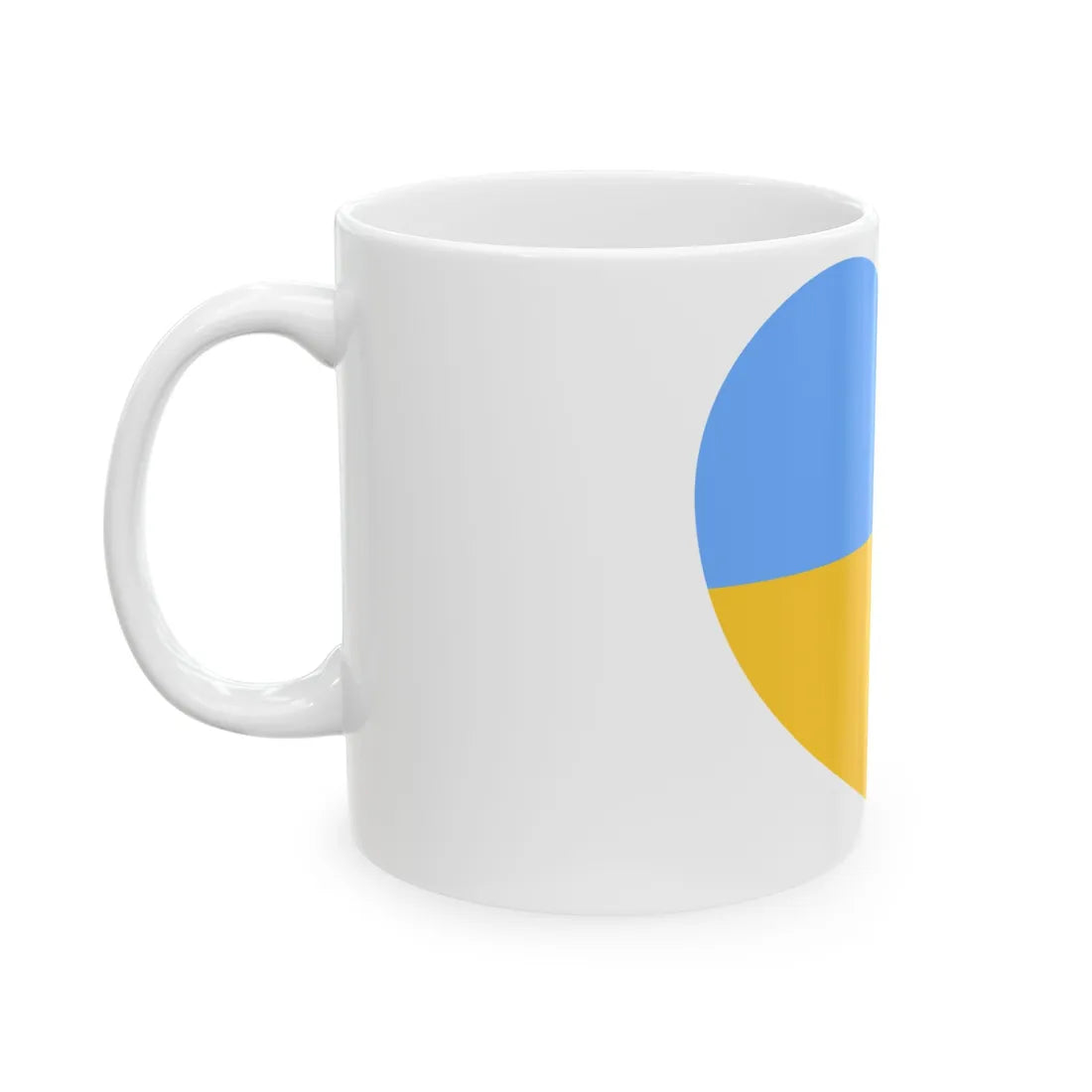 Ukraine 1917-1921 1991-1992 flag heart white (Ukraine) White Coffee Mug - Go Mug Yourself