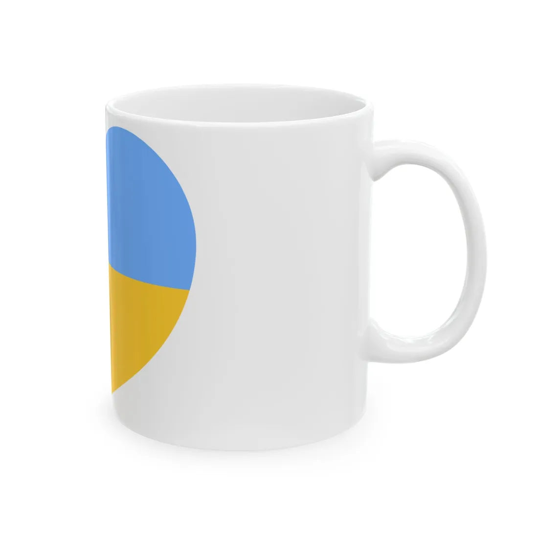 Ukraine 1917-1921 1991-1992 flag heart white (Ukraine) White Coffee Mug - Go Mug Yourself