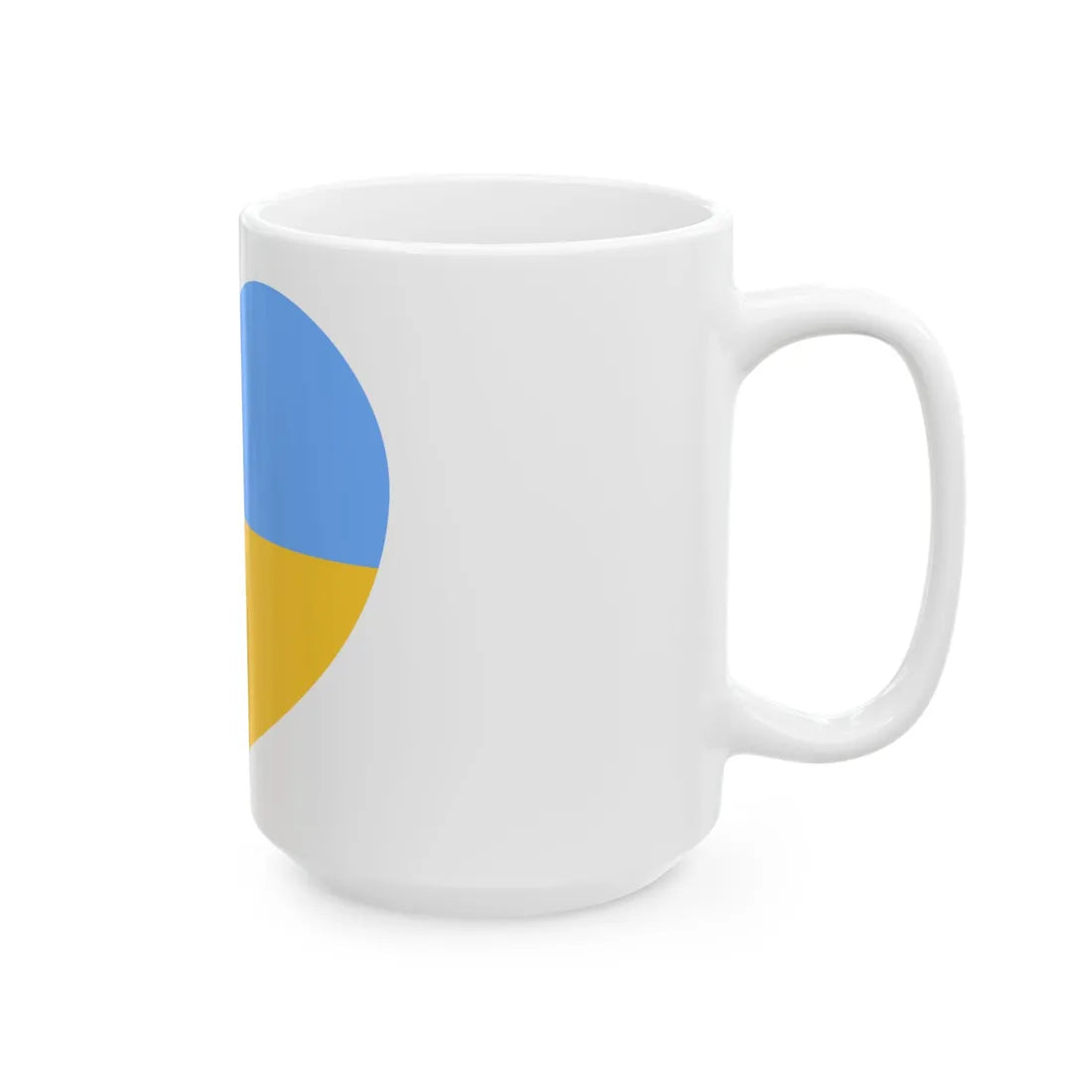 Ukraine 1917-1921 1991-1992 flag heart white (Ukraine) White Coffee Mug - Go Mug Yourself