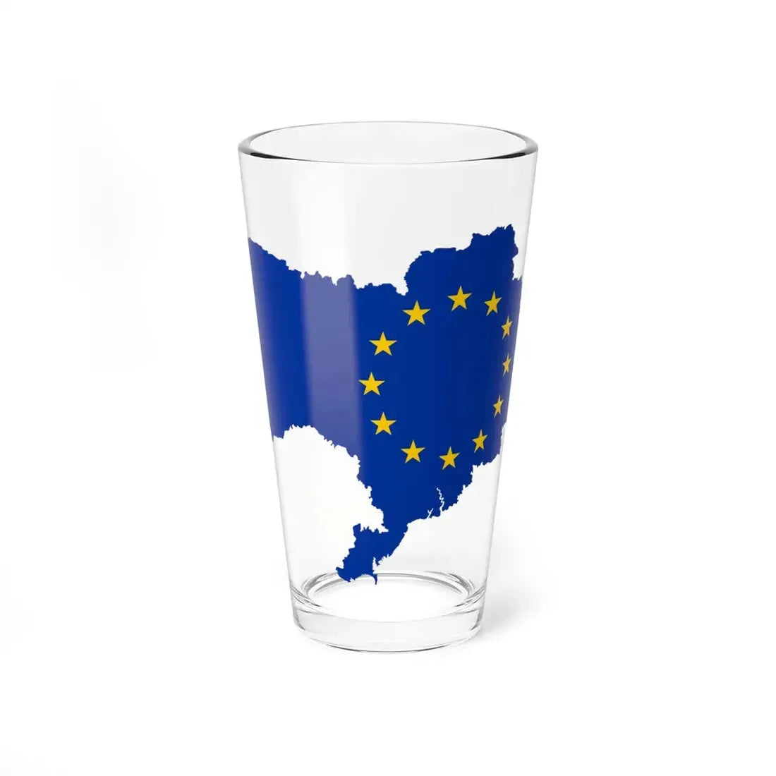 Ukraine EU with the Russian-occupied territories omitted (Ukraine) Pint Glass 16oz 16oz - Go Mug Yourself