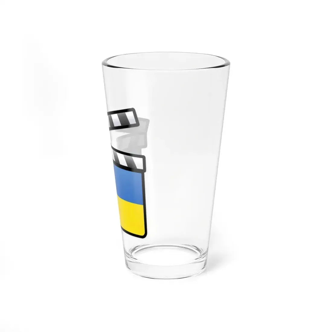 Ukraine film clapperboard (Ukraine) Pint Glass 16oz - Go Mug Yourself