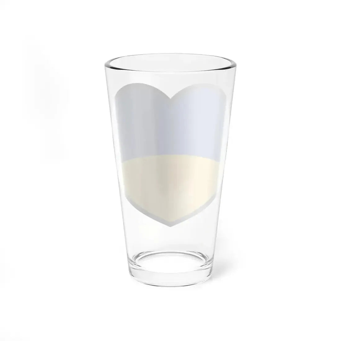 Ukraine flag heart (Ukraine) Pint Glass 16oz - Go Mug Yourself