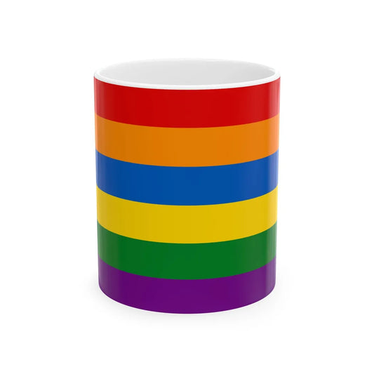 Ukraine Gay flag (Ukraine) White Coffee Mug 11oz - Go Mug Yourself