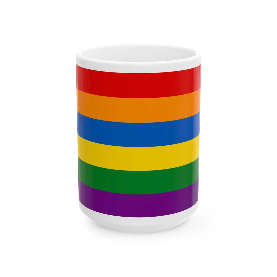 Ukraine Gay flag (Ukraine) White Coffee Mug 15oz - Go Mug Yourself