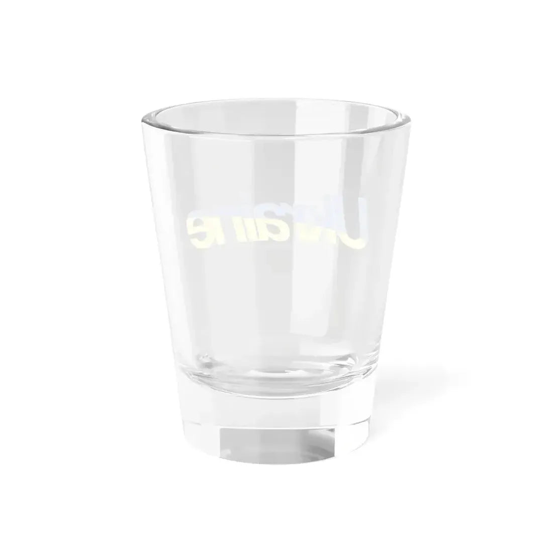 Ukraine name with flag colors - English (Ukraine) Shot Glass 1.5oz - Go Mug Yourself