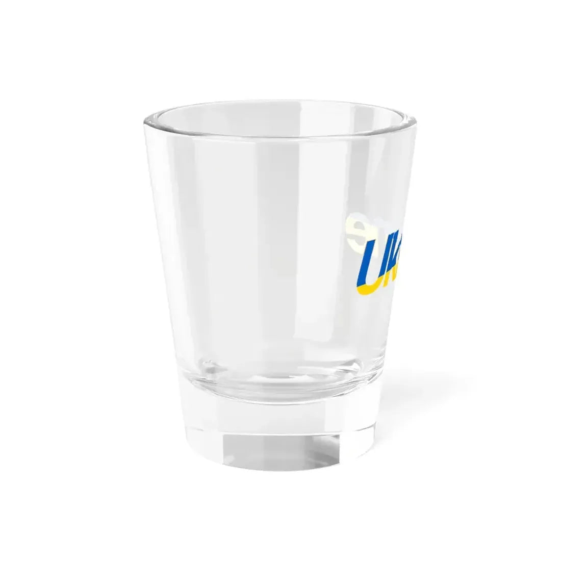 Ukraine name with flag colors - English (Ukraine) Shot Glass 1.5oz - Go Mug Yourself